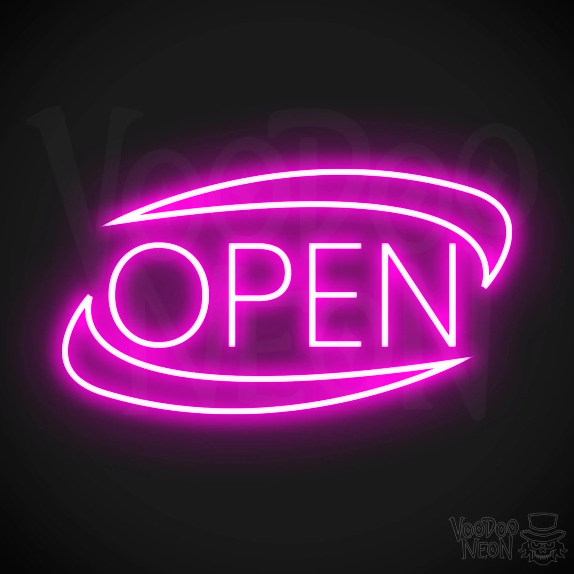 Open - Oval with Swooshes - Image 8