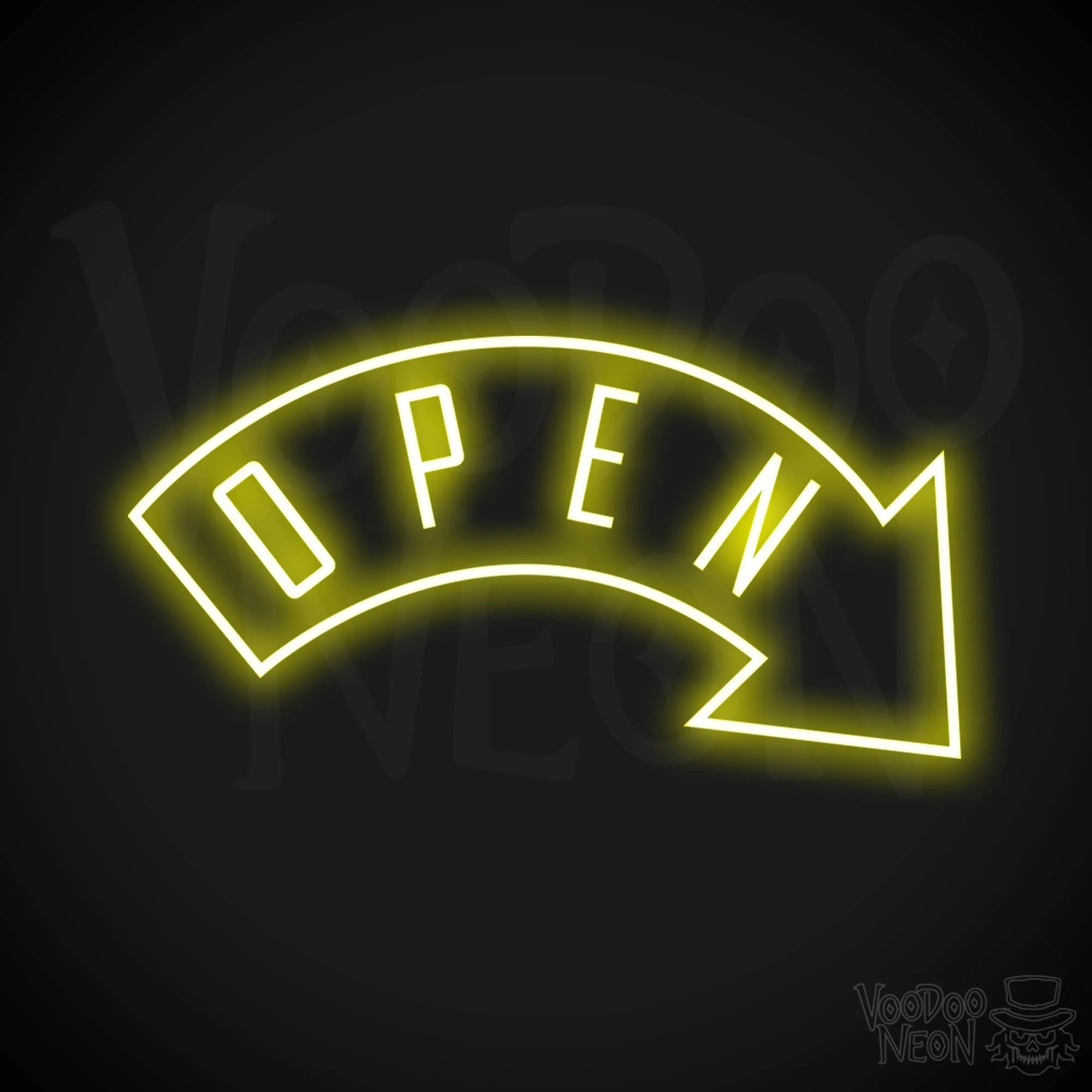 Open - Curved with Arrow - Image 4